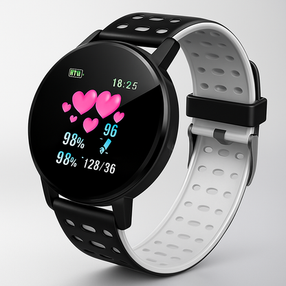 Reloj Inteligente Fitness Impermeable con Monitor de Salud