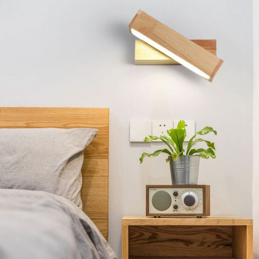 EcoWood - Modern rotatable LED wall light