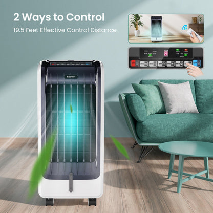 Enfriador Evaporativo Portátil 110V – 3 Velocidades – Temporizador 8H – Brisa Ajustable