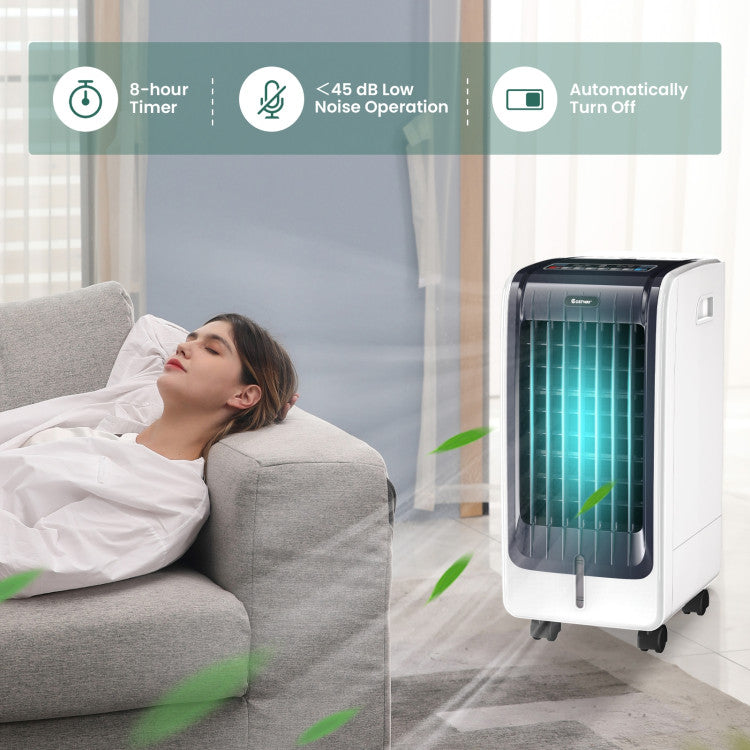 Enfriador Evaporativo Portátil 110V – 3 Velocidades – Temporizador 8H – Brisa Ajustable