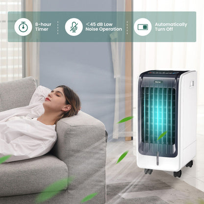 Enfriador Evaporativo Portátil 110V – 3 Velocidades – Temporizador 8H – Brisa Ajustable