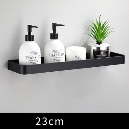 AluSpace - Estante de Pared de Aluminio Espacial Negro