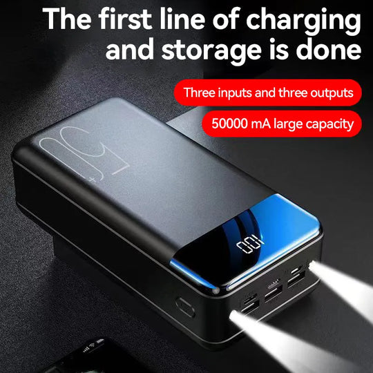 Vyflair Power Bank 50000mAh - Cargador rápido para móvil y portátil