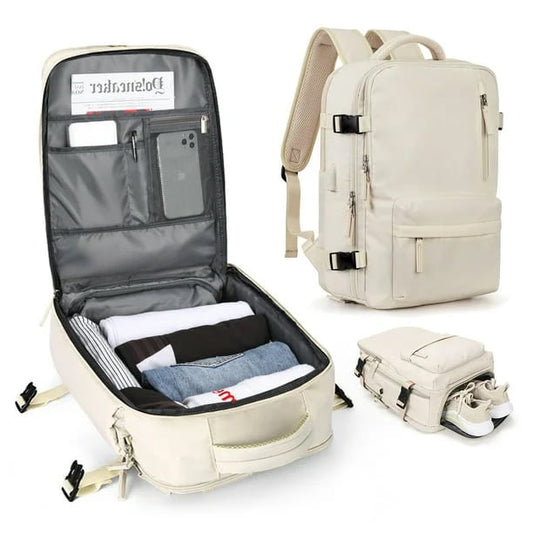 Vyflair | Mochila de viaje grande para mujeres, impermeable, mochila de senderismo