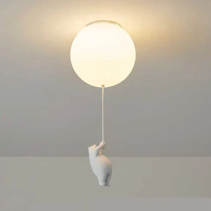 Lámpara de Techo Infantil con Oso y Globo - CloudBear