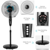 Ventilador de Piso Ajustable - Soporte Oscilante Silencioso - Enfriamiento Personalizado