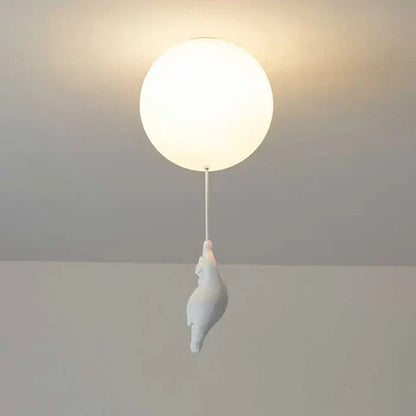 Lámpara de Techo Infantil con Oso y Globo - CloudBear