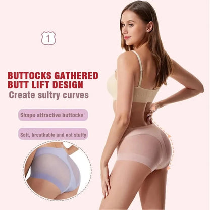 Underpants Bosster - Seamless Ice Silk & High Waist