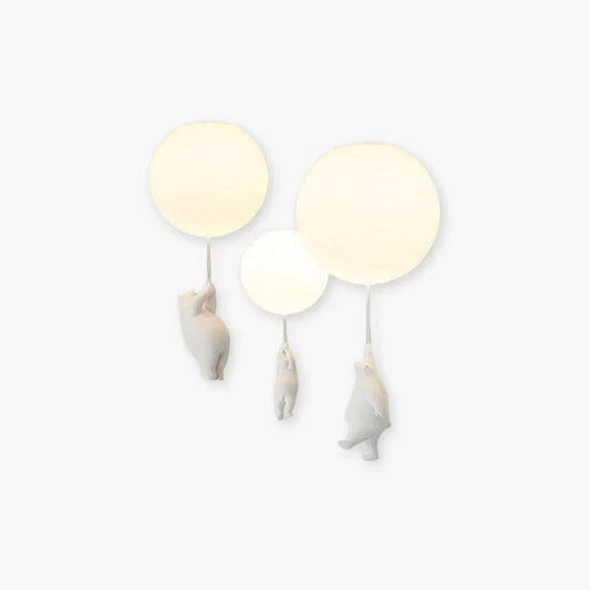 Lámpara de Techo Infantil con Oso y Globo - CloudBear