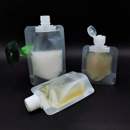 Portable Bag for Dispensing Travel Liquid