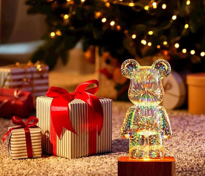 3D Fireworks Bear Lamp