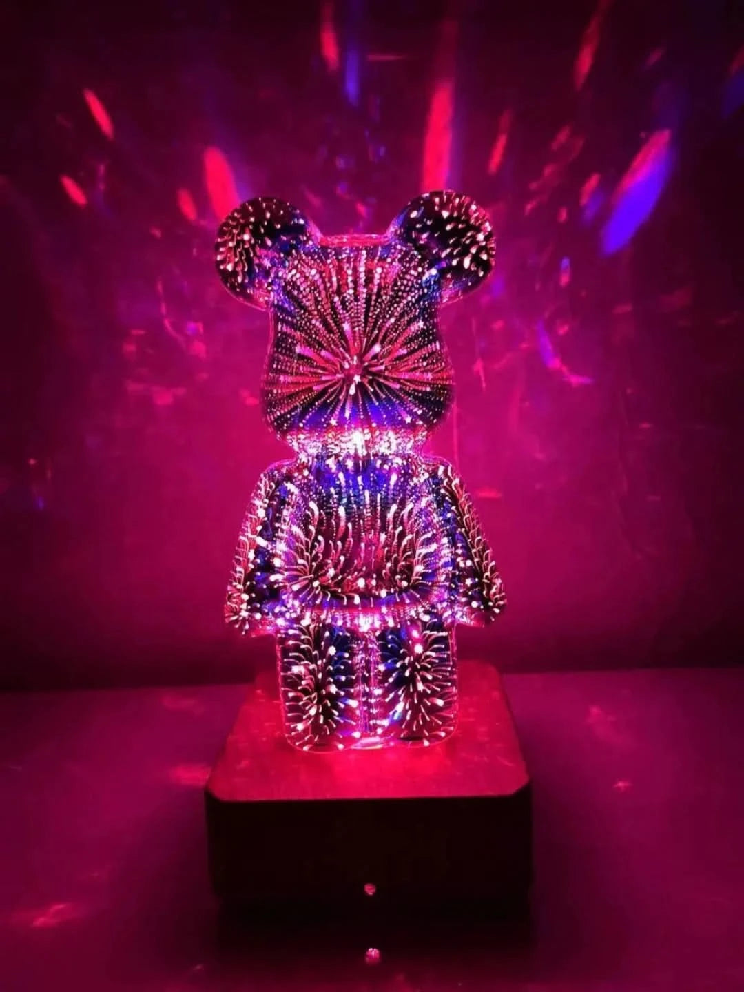 3D Fireworks Bear Lamp