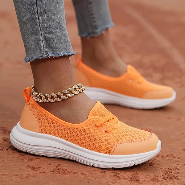 Zapatos ortopédicos de malla cómodos con suela blanda para mujer