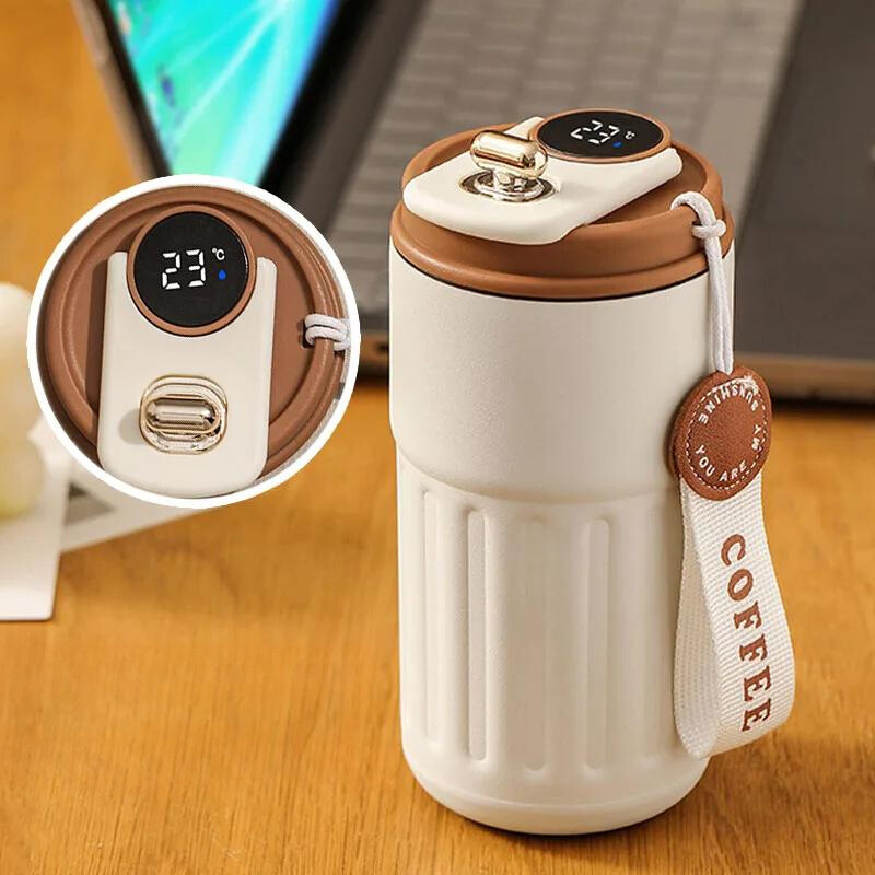SmartSip Botella Térmica LED Acero Inoxidable