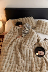 Manta de Forro Suave y Cálida para Cama