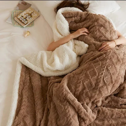 Manta de Lana de Cordero Gruesa para Invierno - WarmWool