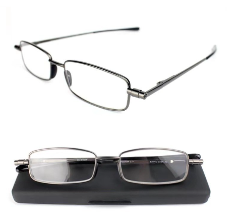 Gafas de lectura plegables compactas para hombres y mujeres