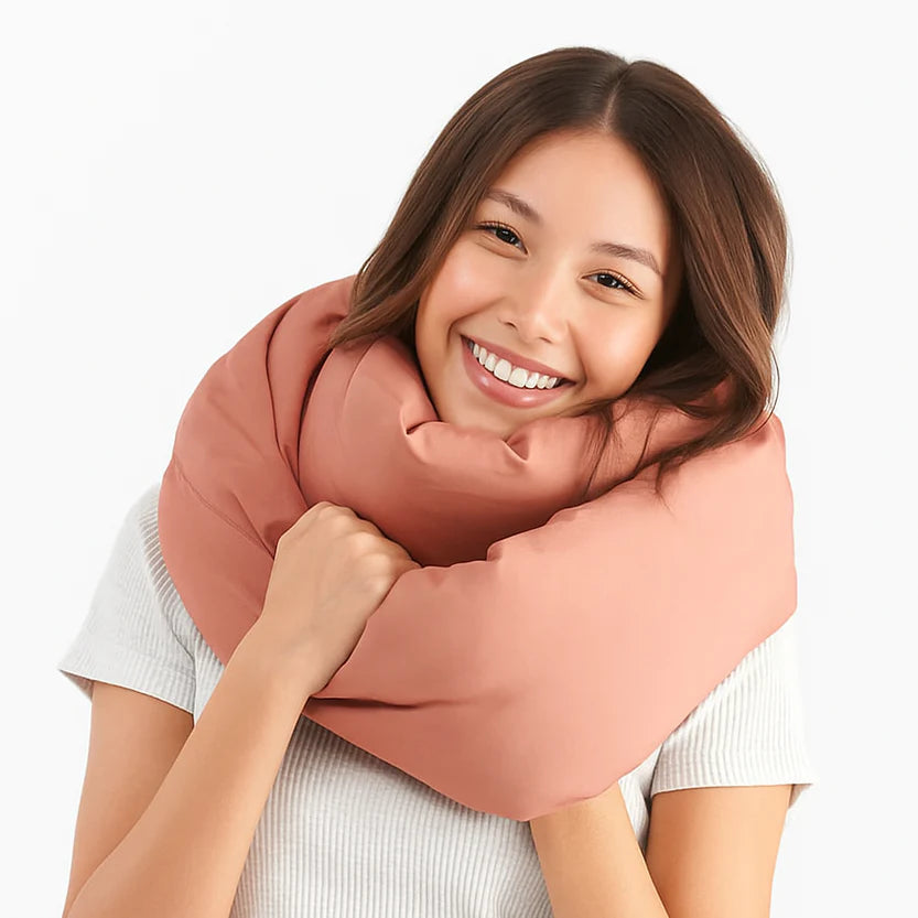 Almohada de viaje Infinity - soporte cervical ergonómica - viscoelástica compacta