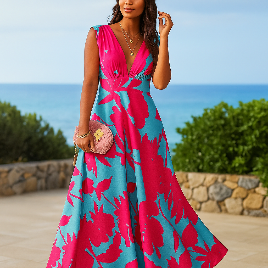 Maine - Vestido de Verano Estampado y Versátil