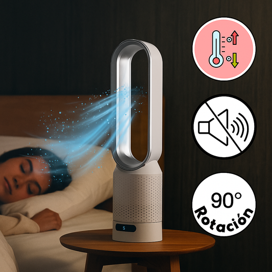 Ventilador Airpure Sin Aspas 3 en 1 Silencioso