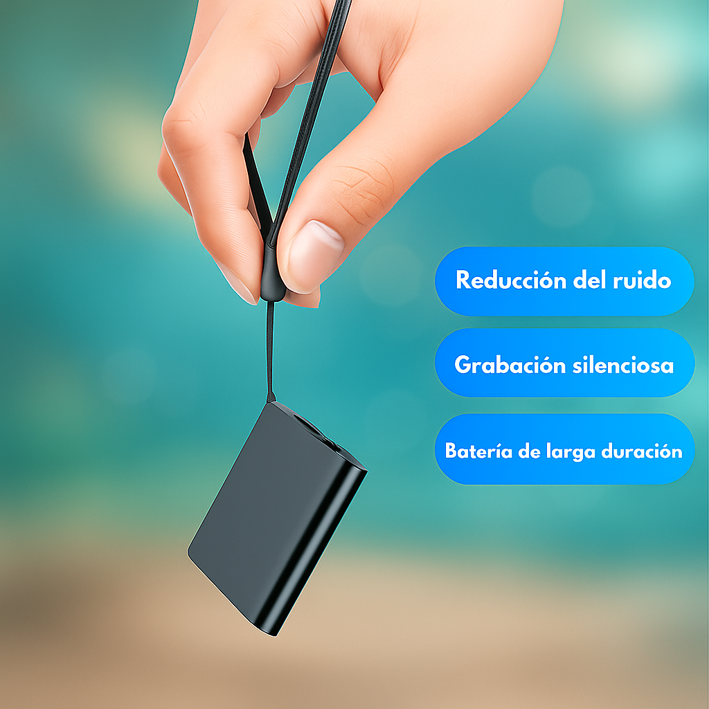 Mini Grabadora Espía HD 50h Discreta Profesional