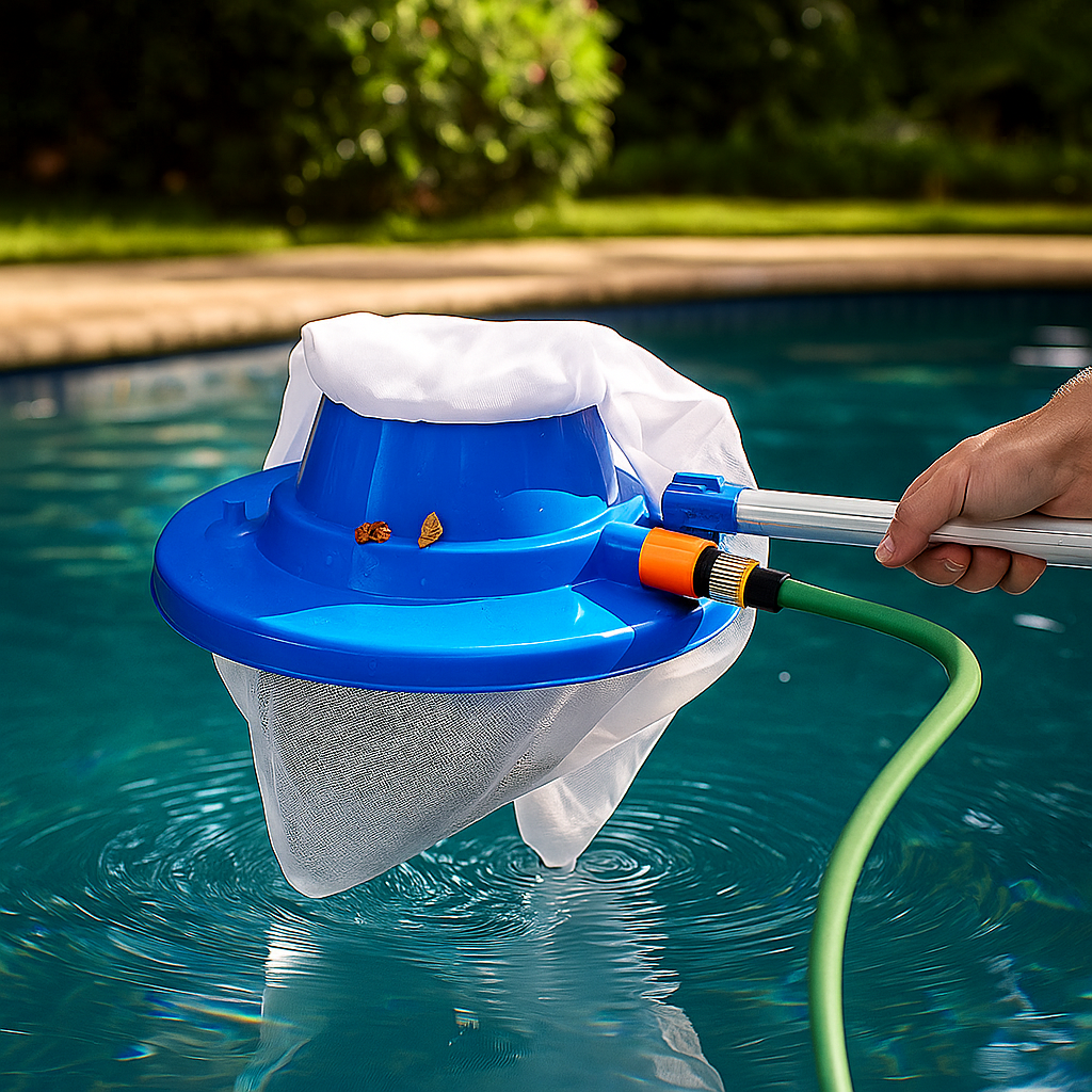 AquaVac – Limpiador de piscina sin químicos con potente succión de manguera