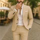 ÉDOUARD｜Traje de lino de lujo para hombre
