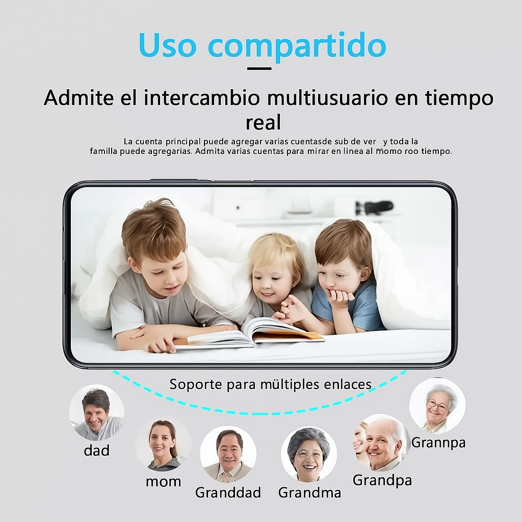 Mini Cámara WiFi 5G HD 1080p Seguridad Discreta
