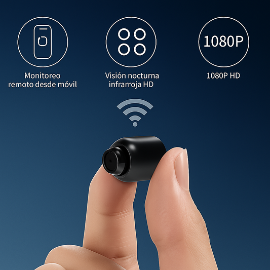 Mini Cámara WiFi 5G HD 1080p Seguridad Discreta