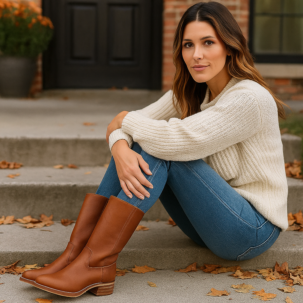 Leonie | Botas de cuero mujer elegantes y duraderas
