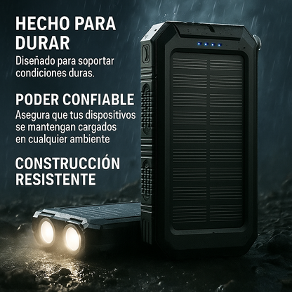 Batería Solar 500000mAh Impermeable Portátil