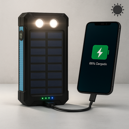Batería Solar 500000mAh Impermeable Portátil