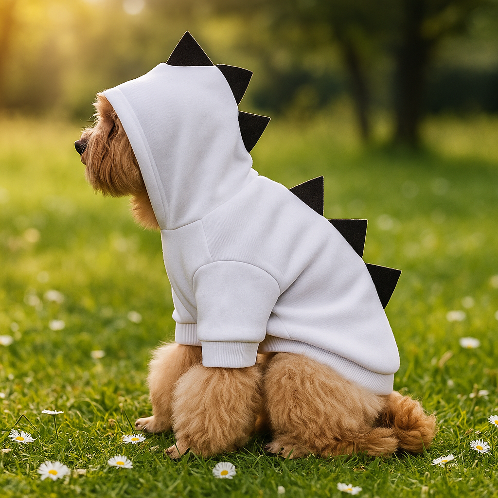 Sudadera de Halloween Dinosaurio para Perro - Forro Polar Cálido - Disfraz Divertido