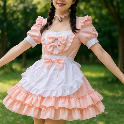 Disfraz de Camarera Halloween - Mini Cosplay Volantes Talla Grande