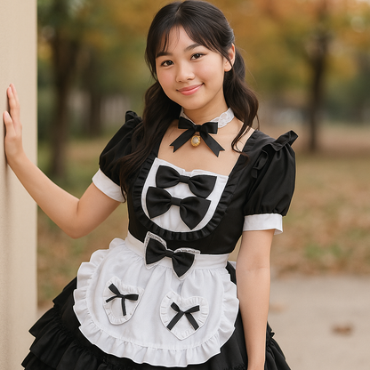 Disfraz de Camarera Halloween - Mini Cosplay Volantes Talla Grande