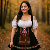 Ropa de Halloween Bavaroise - Talla Grande - Mangas Abullonadas - Mini