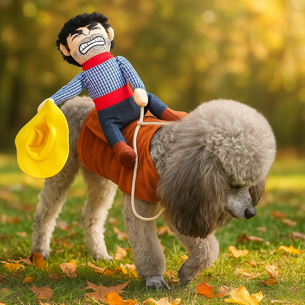 Disfraz de Perro Vaquero - Cómodo - Silla Suave - Halloween