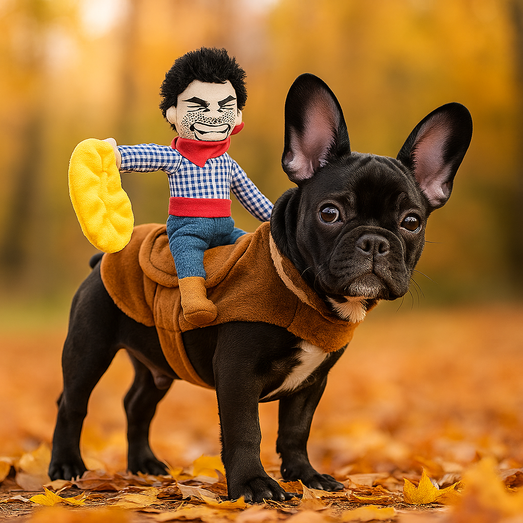 Disfraz de Perro Vaquero - Cómodo - Silla Suave - Halloween