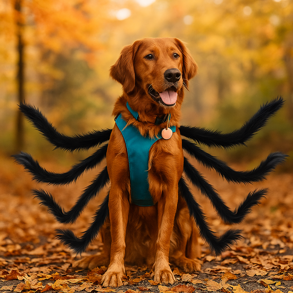 Disfraz de Halloween para Perro - Araña Espeluznante - Atuendo Divertido