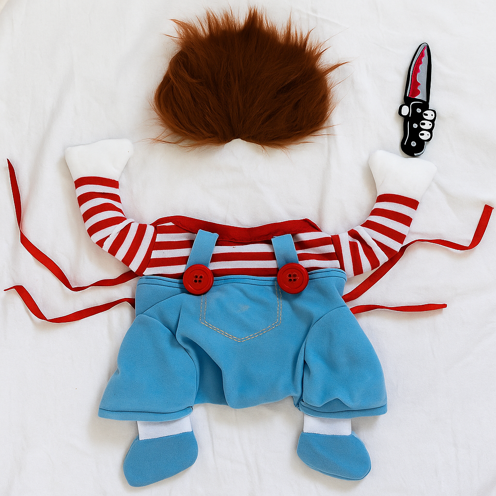 Disfraz de Halloween para Perro - Peluche Divertida - Muñeca Espeluznante