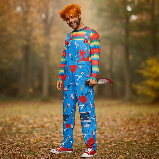 Disfraz de Asesino Halloween - Atuendo Terror Espeluznante Hombre