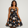 Robe Midi Halloween - Imprimé Dessin Animé - Style Unique Chic