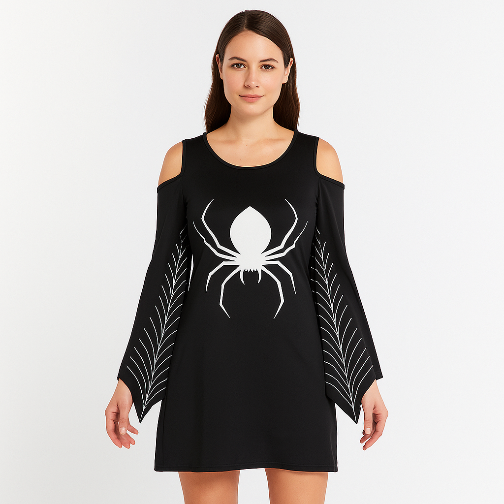 Ropa Mini Gótica Erica - Disfraz Halloween Audaz - Estilo Único