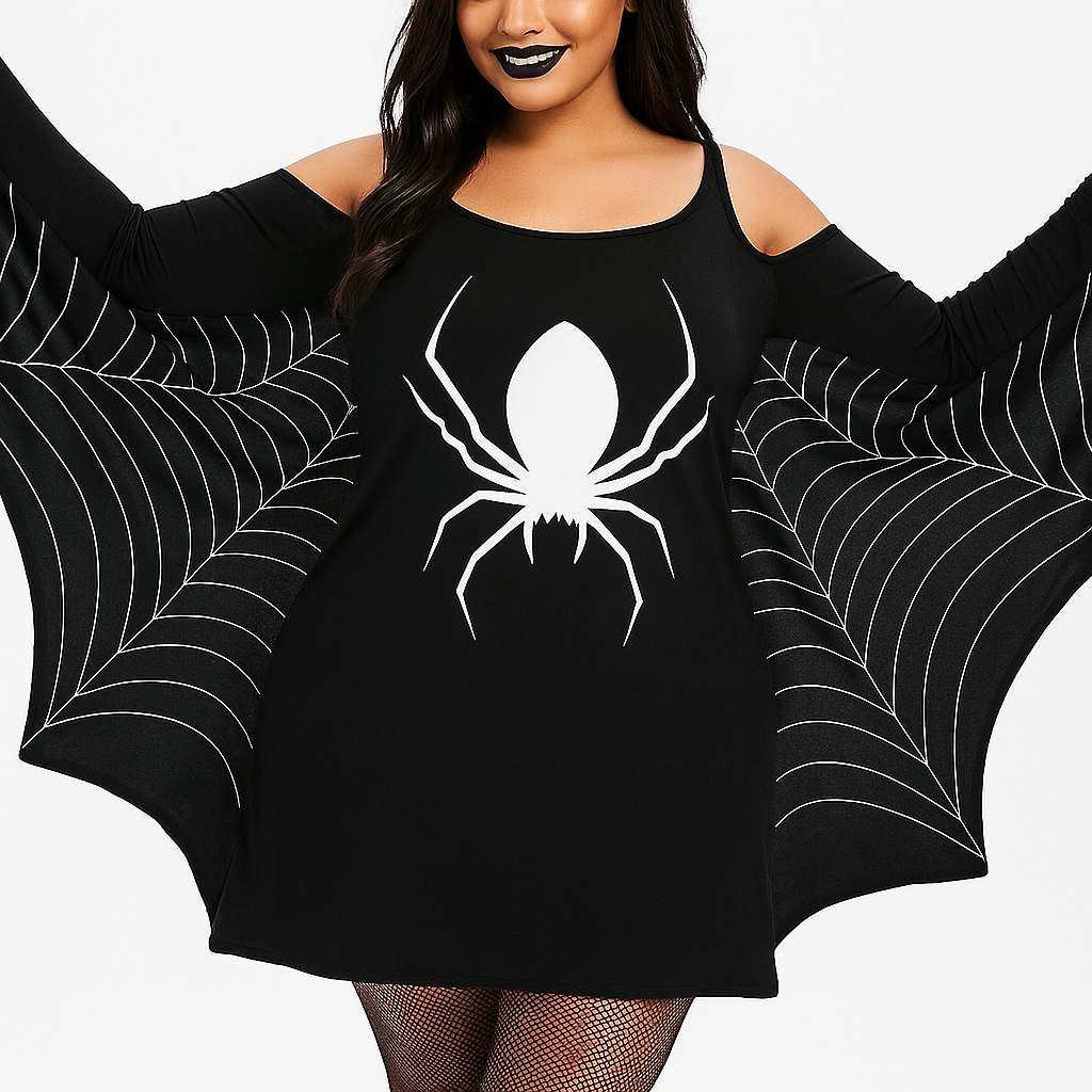 Ropa Mini Gótica Erica - Disfraz Halloween Audaz - Estilo Único