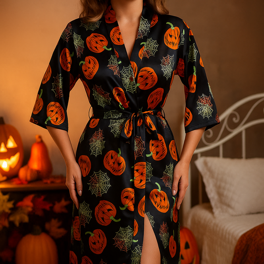 Disfraz de Halloween Cecilia - Estampado de Calabaza - Divertido y Único