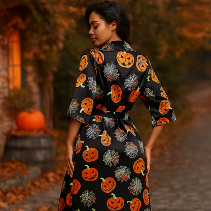 Disfraz de Halloween Cecilia - Estampado de Calabaza - Divertido y Único