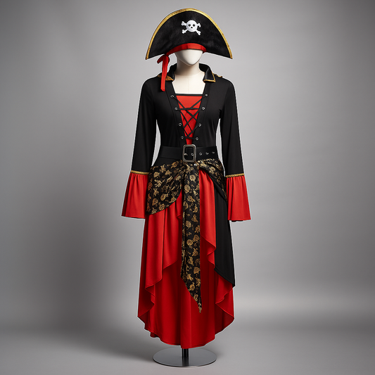 Angelica - Disfraz de Pirata Elegante - Halloween y Fiestas