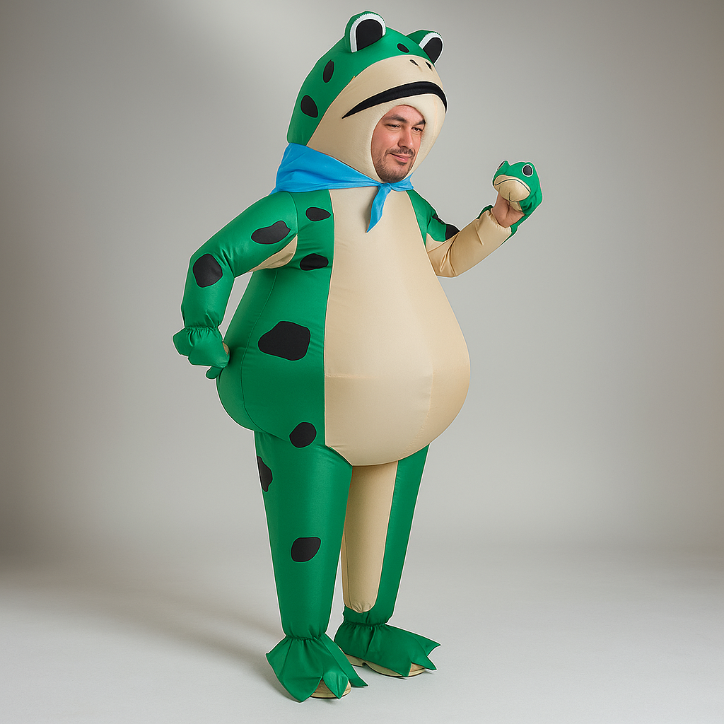 Disfraz de Rana Inflable - Halloween Divertido - Original y Cómodo