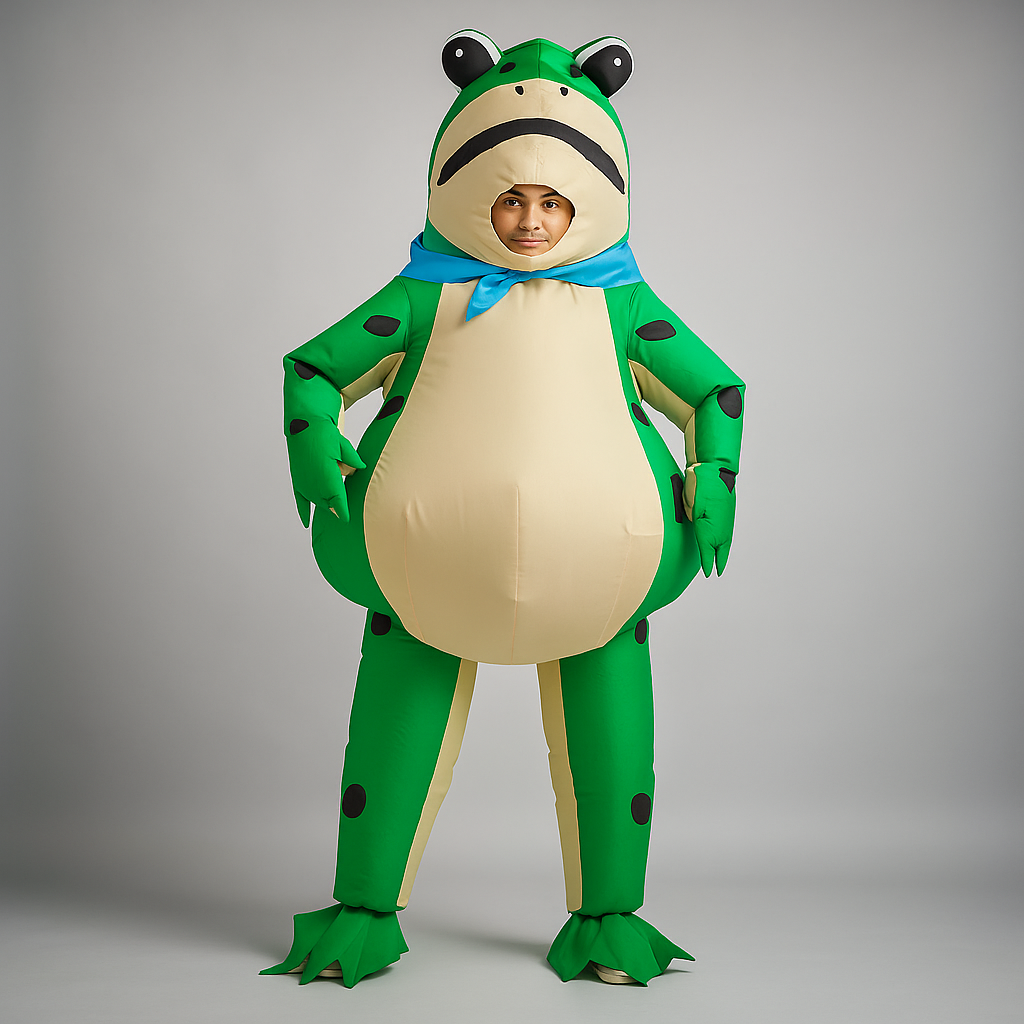 Disfraz de Rana Inflable - Halloween Divertido - Original y Cómodo