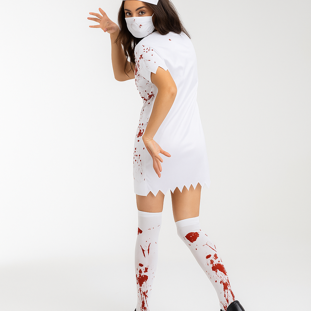 Anita - Disfraz de enfermera espeluznante Halloween